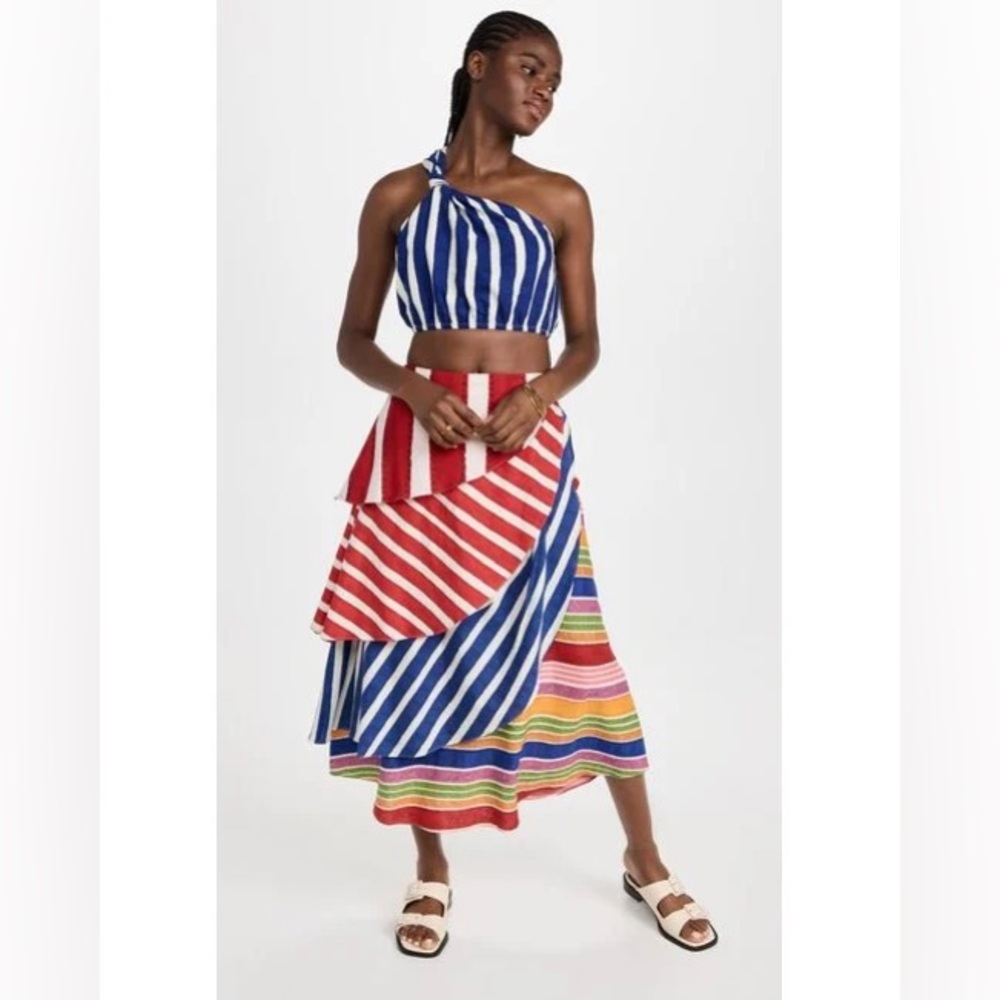 NWT Farm Rio Amazing Stripes Top & Skirt Set